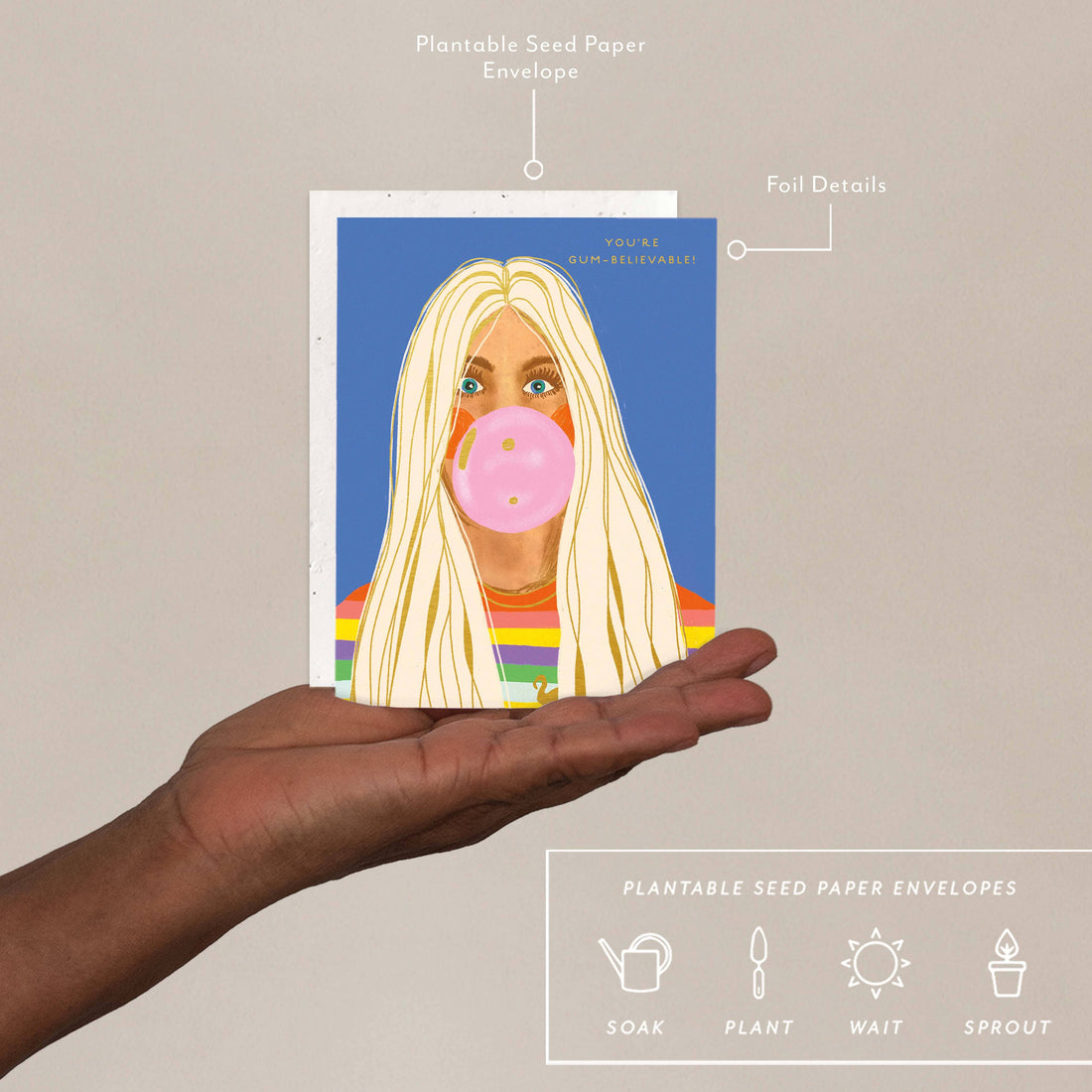 Gum-believable - Congratulations Card