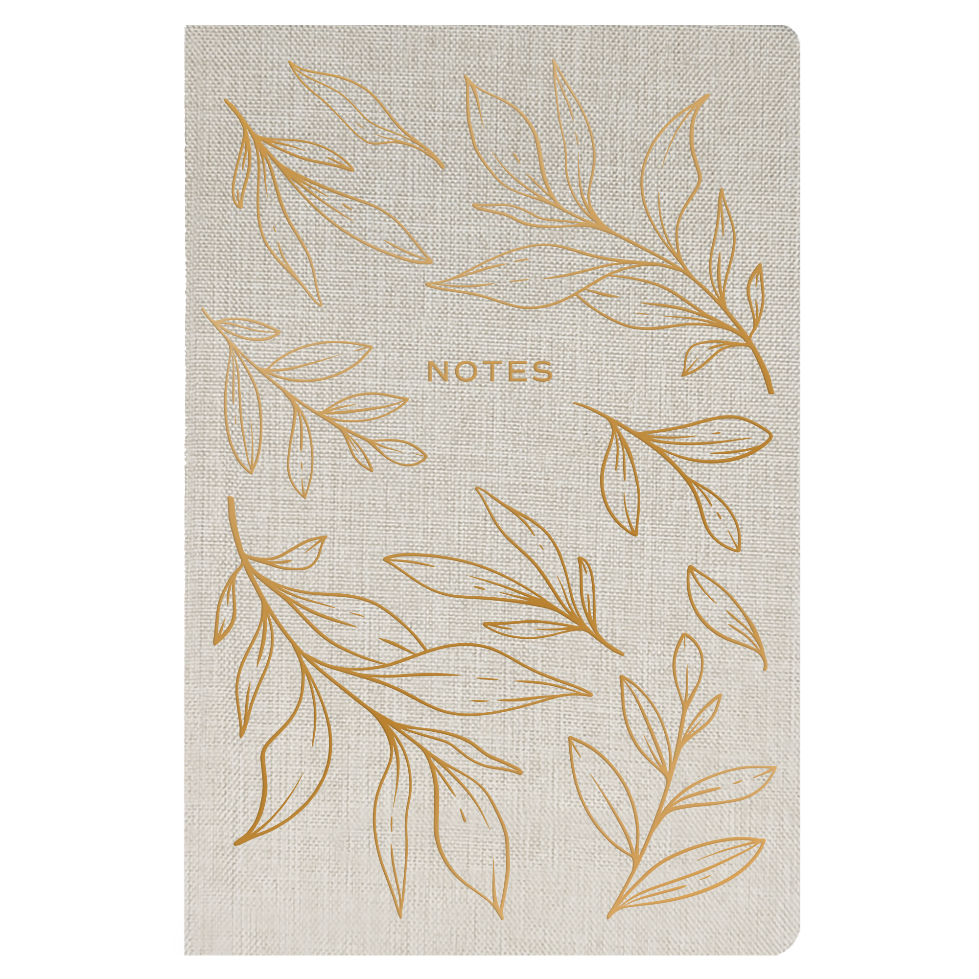 Gold Leaves Notes Journal
