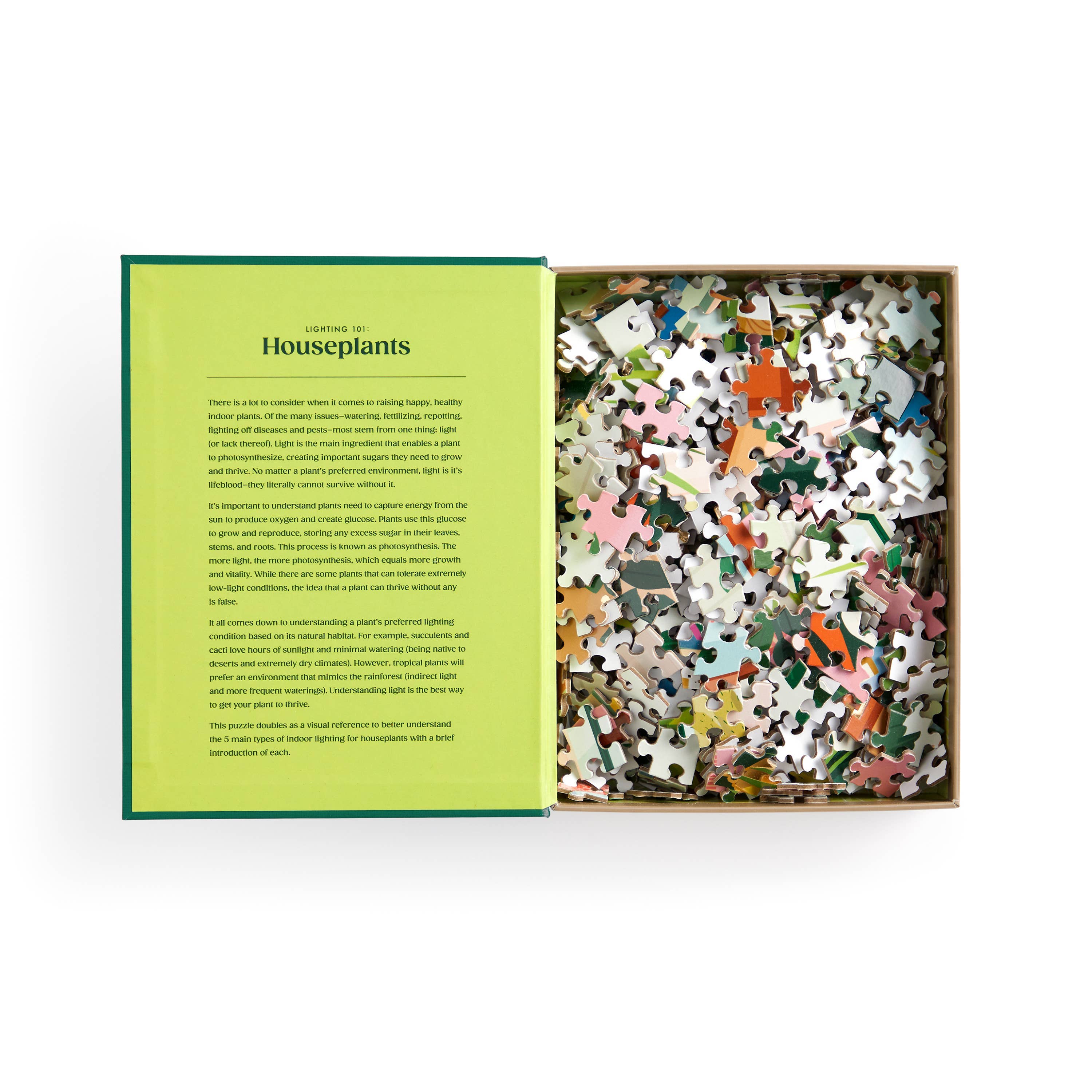 Galison: Lighting 101: Houseplants 500 Piece Book Puzzle