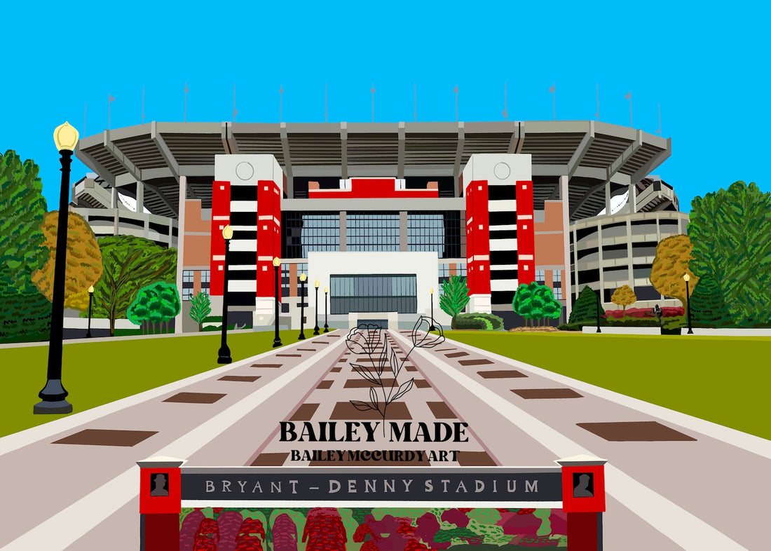 Bailey Made Art: Bryant-Denny Stadium 8&