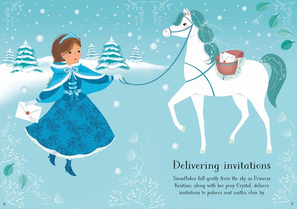 Usborne: Little Sticker Dolly Dressing Snow Princess