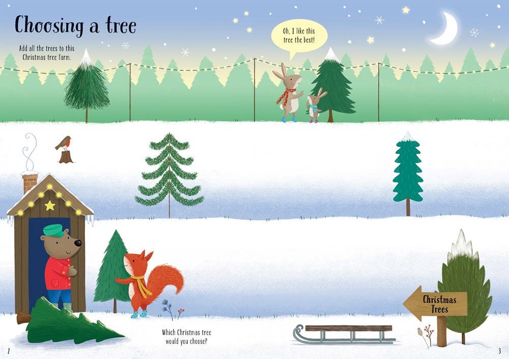 Sparkly Christmas Trees: Usborne by Jessica Greenwell