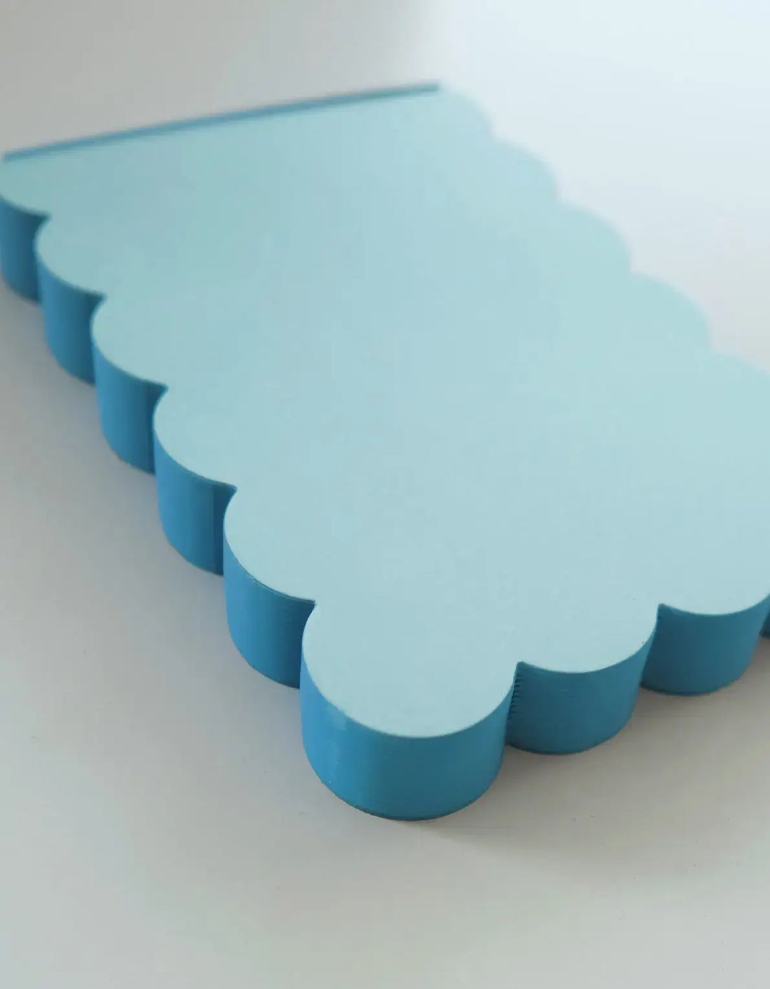Scalloped Shaped Notepad | Aqua + Blue