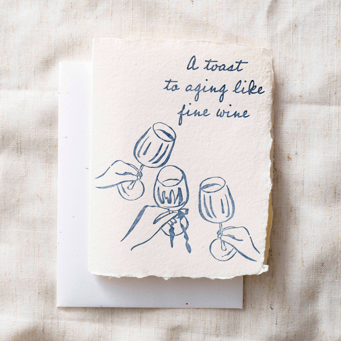 Toasting To A Fine Wine Birthday Card