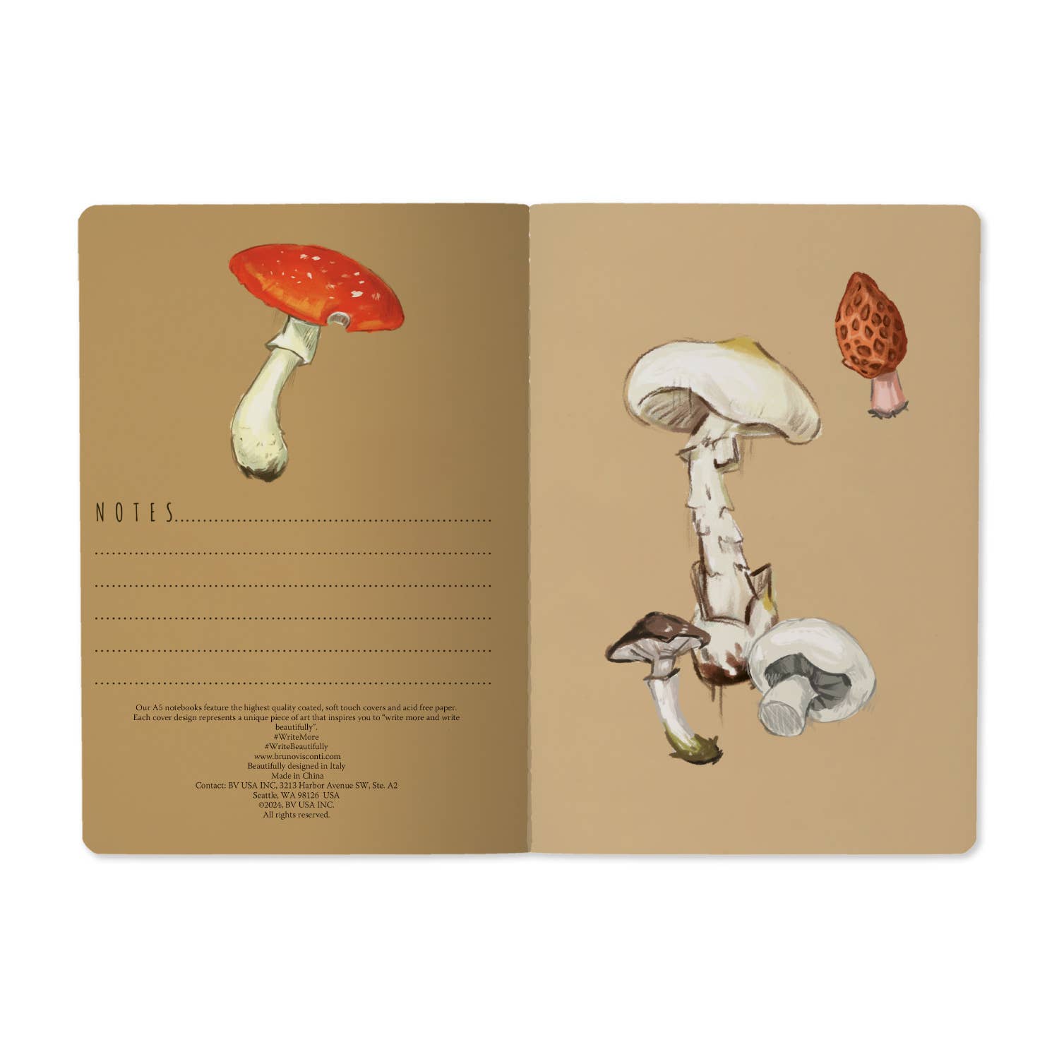 Bruno Visconti Mushroom Notebook