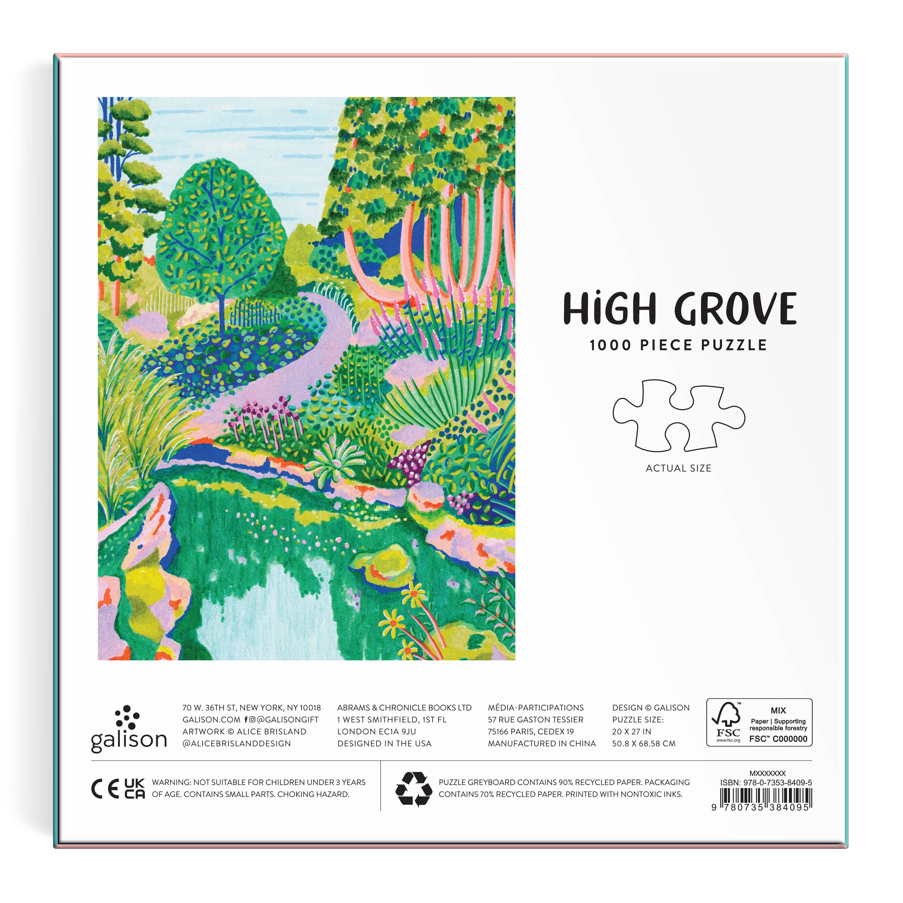 Galison: High Grove 1000 Piece Puzzle