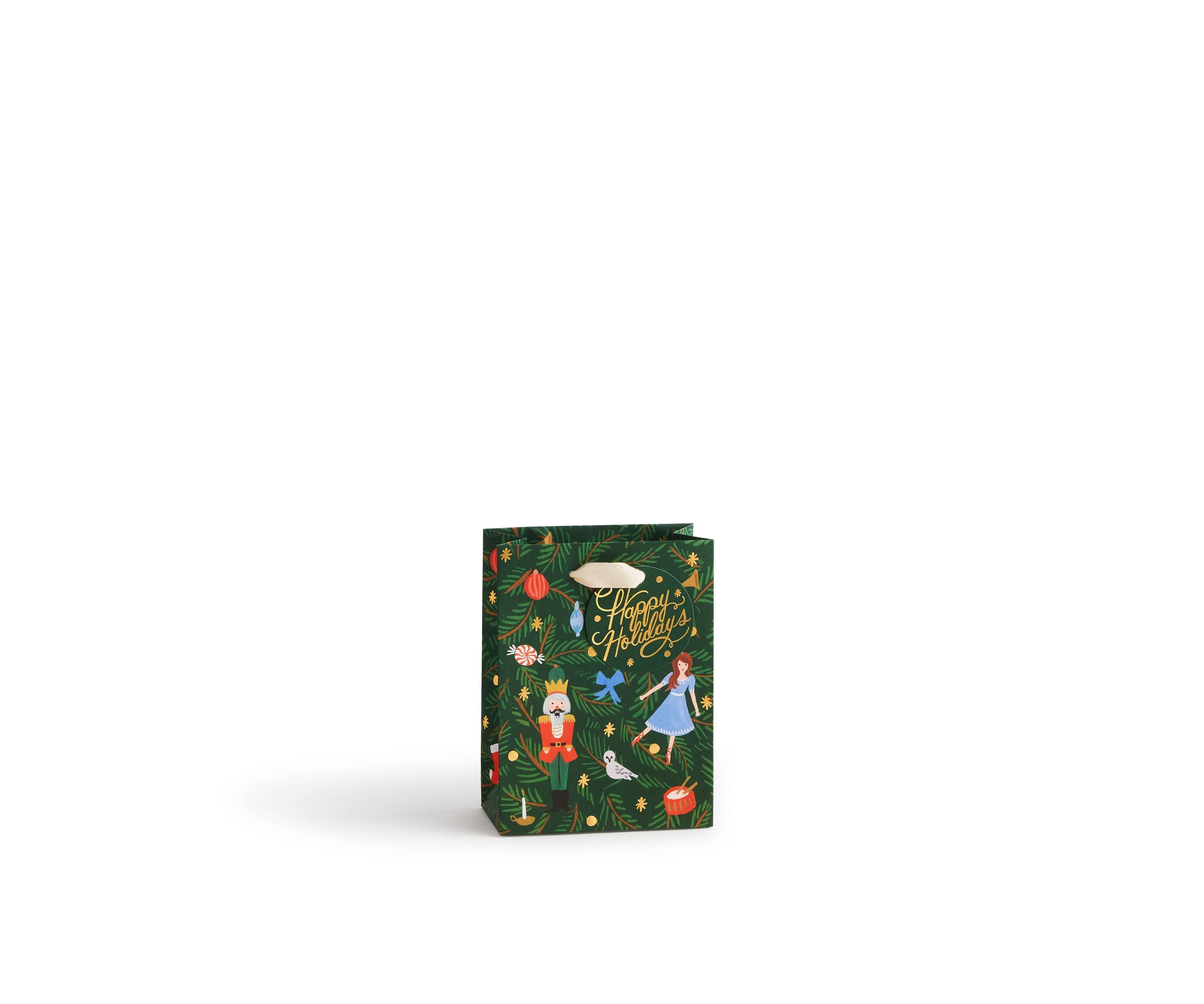 Nutcracker Gift Bag (Green Background)