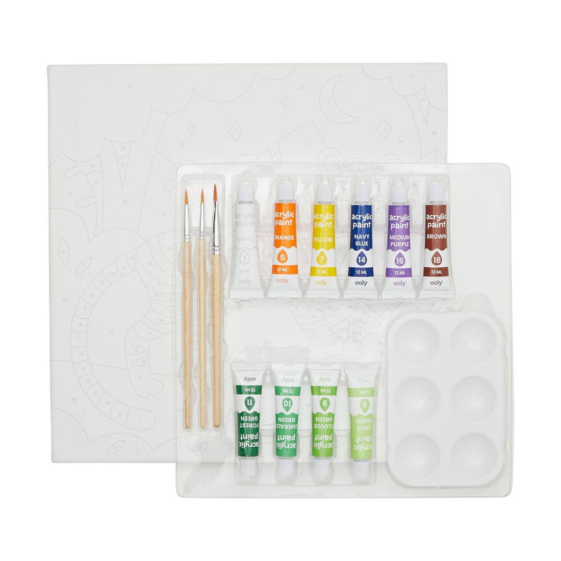 Colorific Canvas Paint By Number Kit: Terrific Tiger