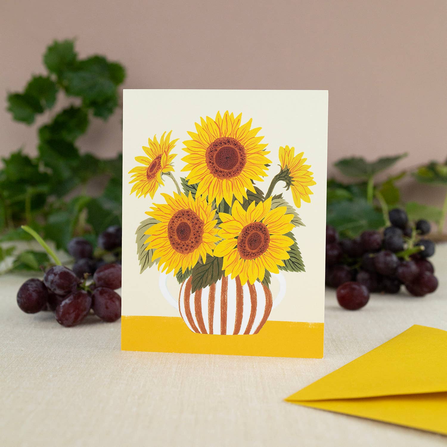 Sunflower Vase Card