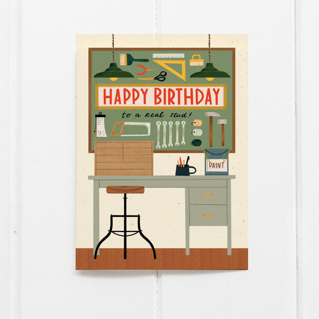 Happy Birthday Stud Card