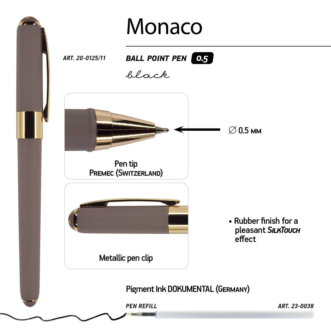Monaco Pen Grey