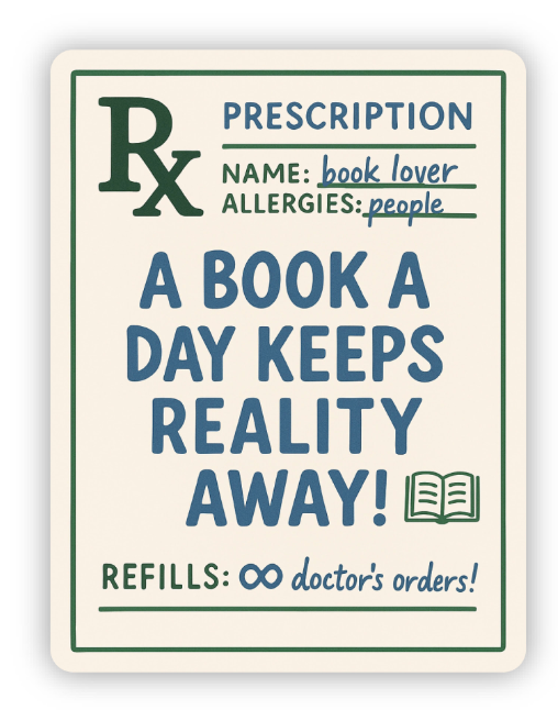 Book Prescription Sticker