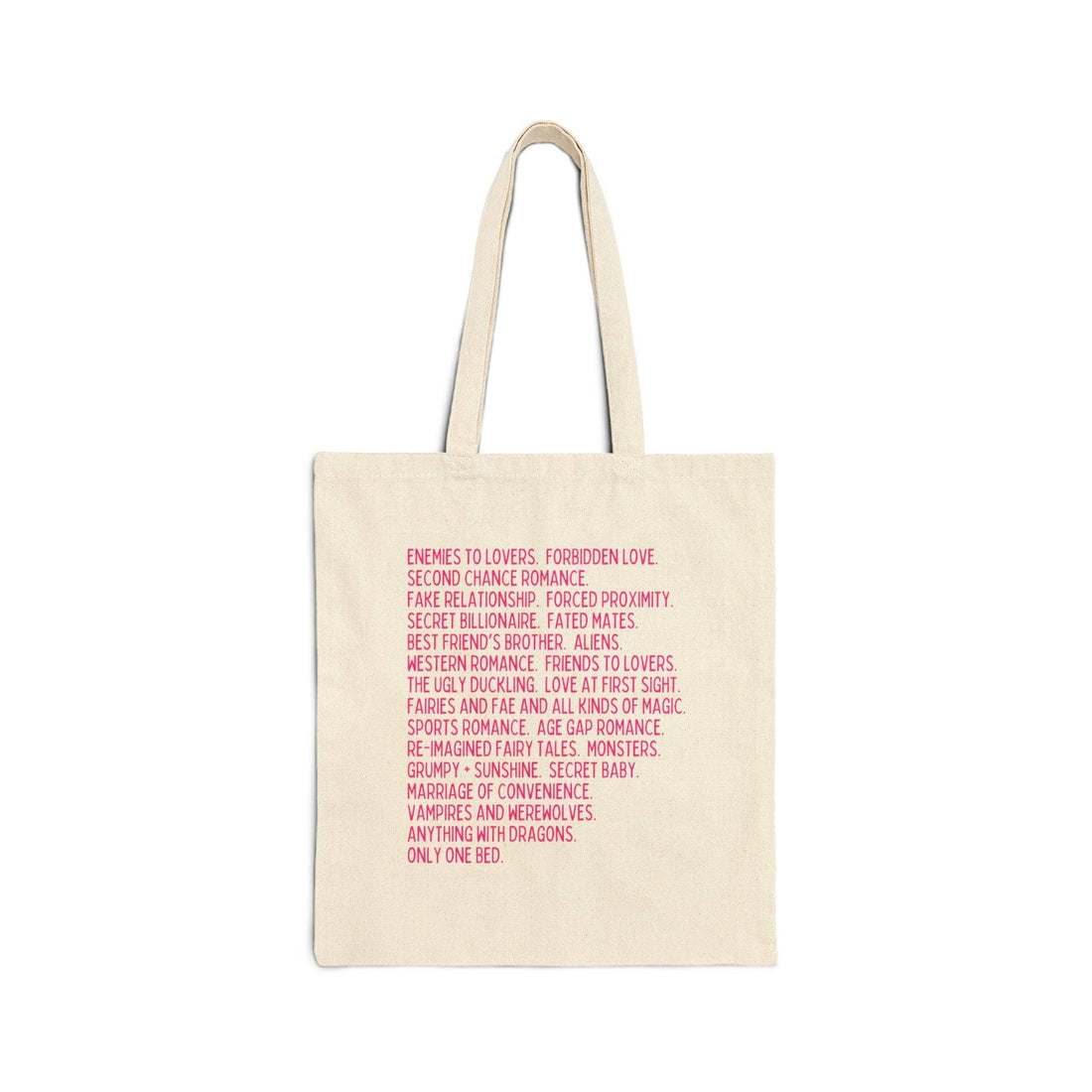 Bookish Romance Tropes Tote