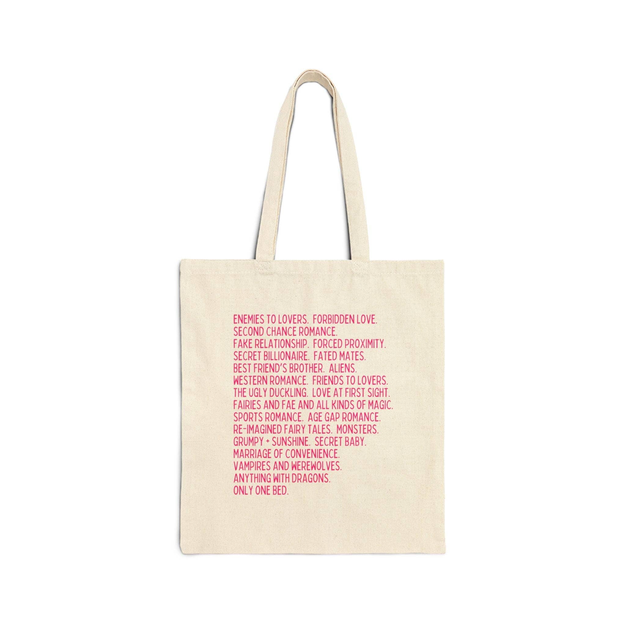 Bookish Romance Tropes Tote