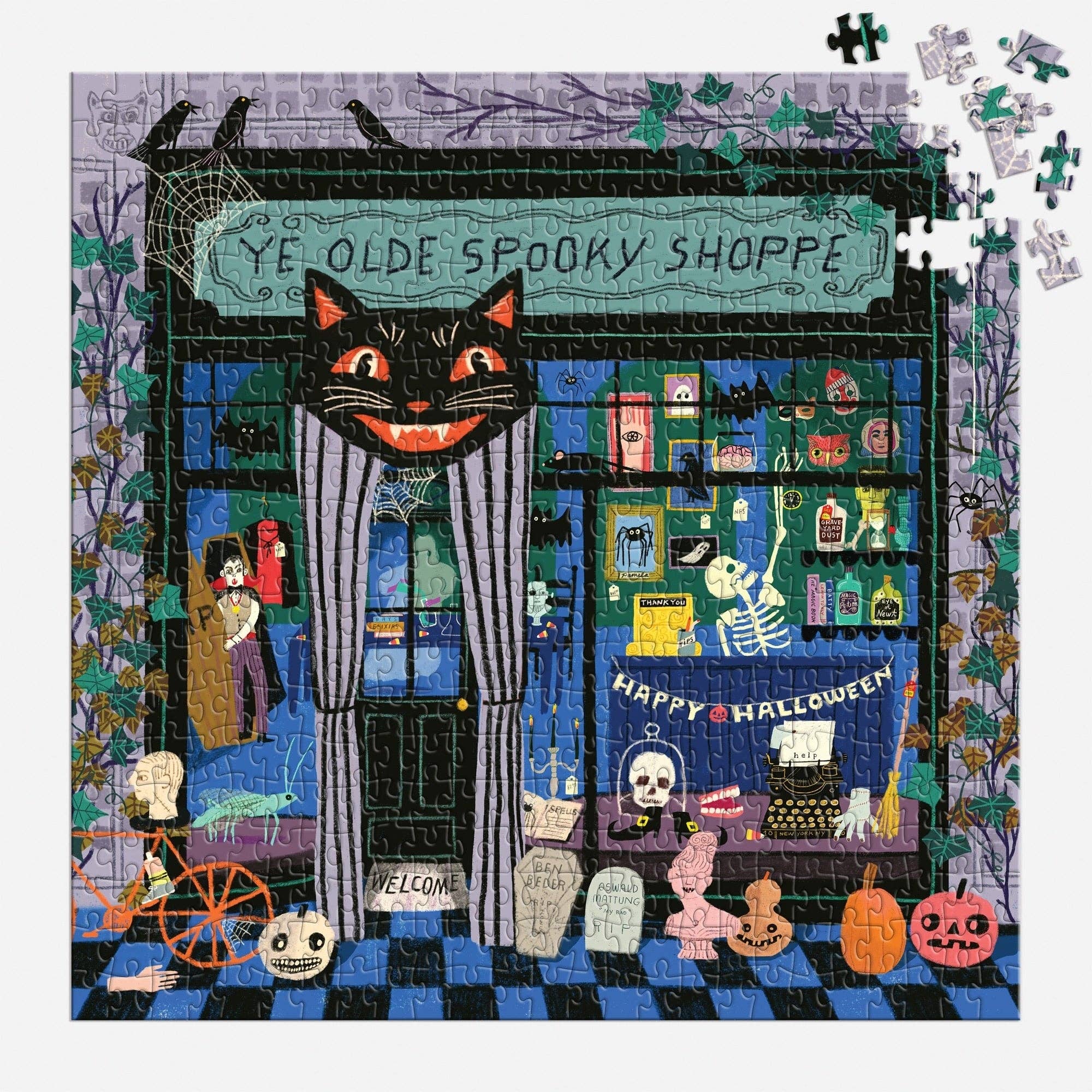 Galison: Ye Olde Spooky Shoppe 500 Piece Puzzle
