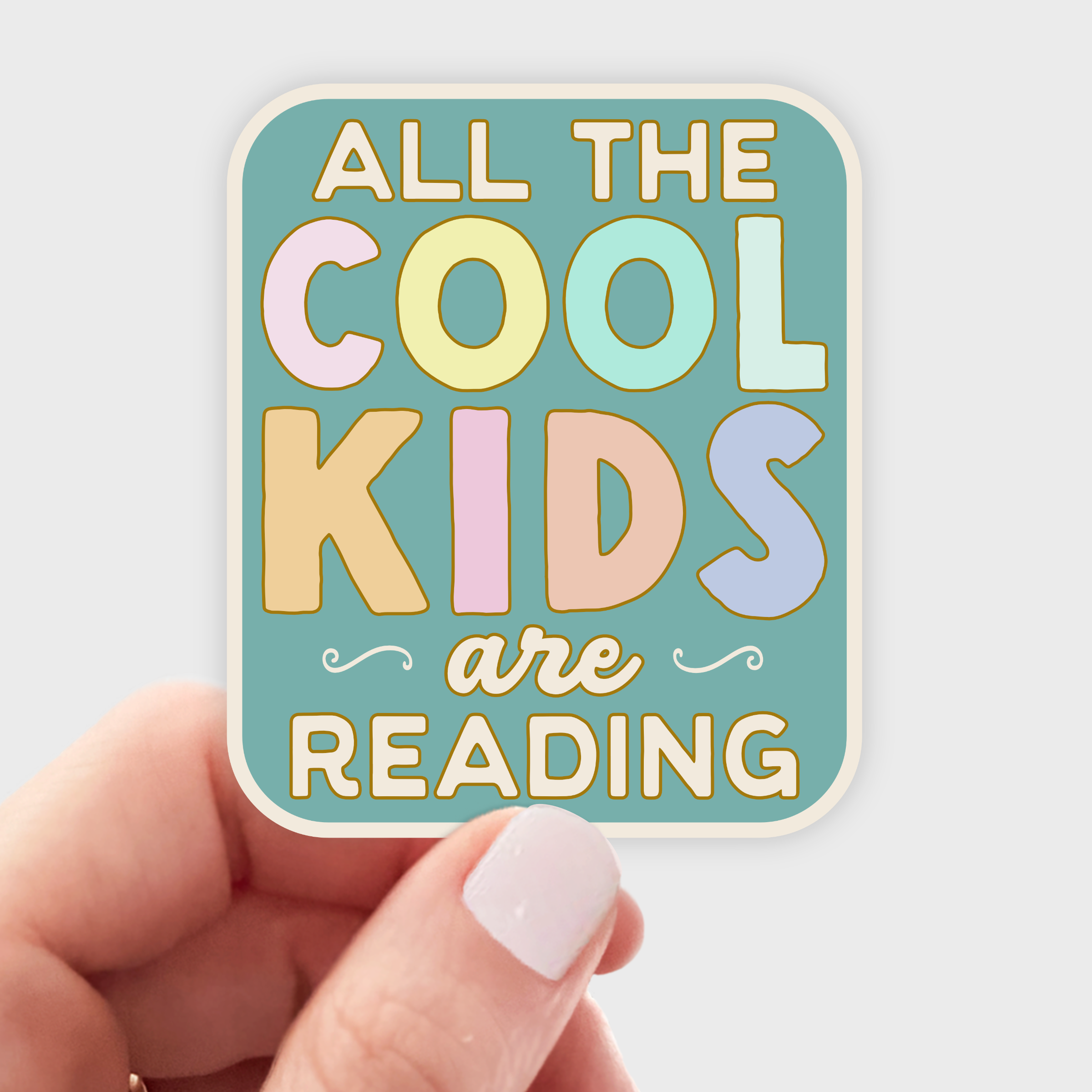 All the Cool Kids are Reading Sticker
