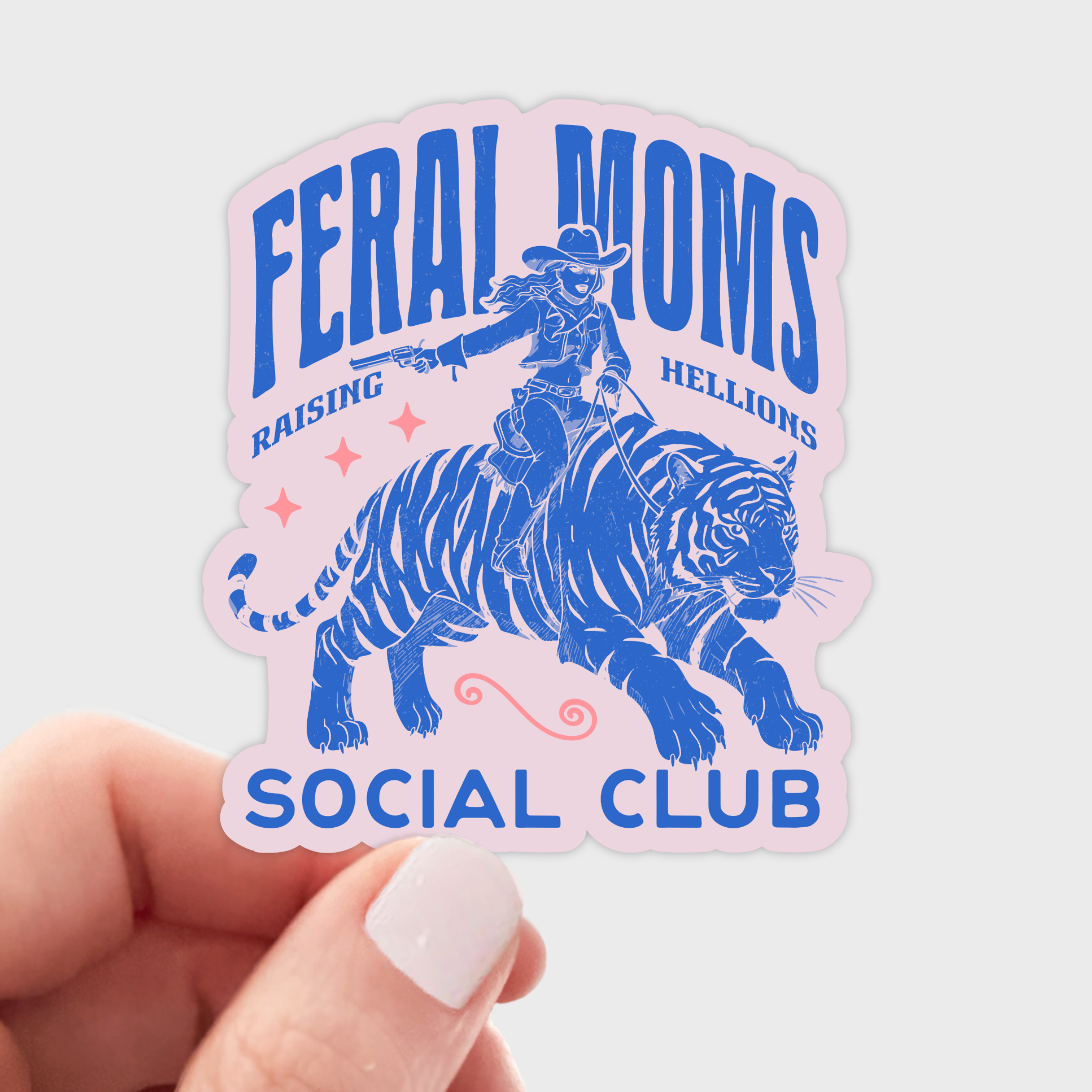 Feral Moms Social Club Sticker