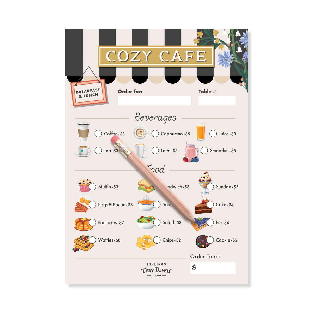Tiny Town™ Play Notepad - Cozy Cafe