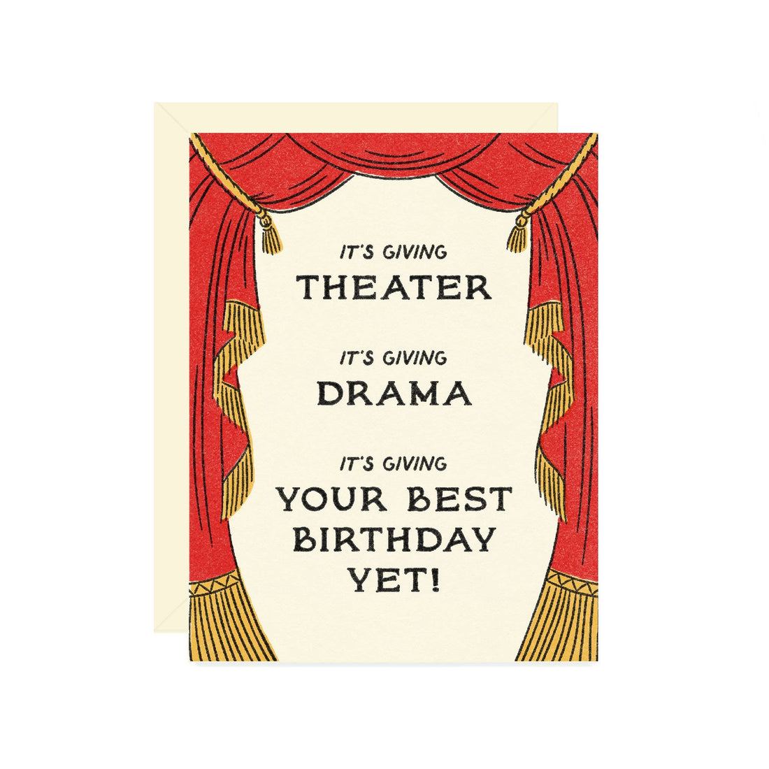 Wallflower Paper & Party: It’s Giving Drama Birthday Card