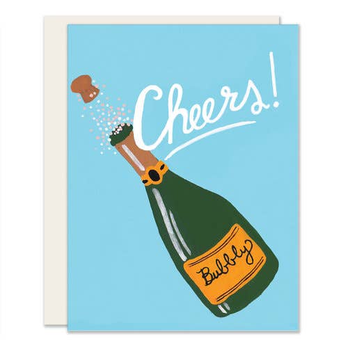 Champagne Cheers Card on