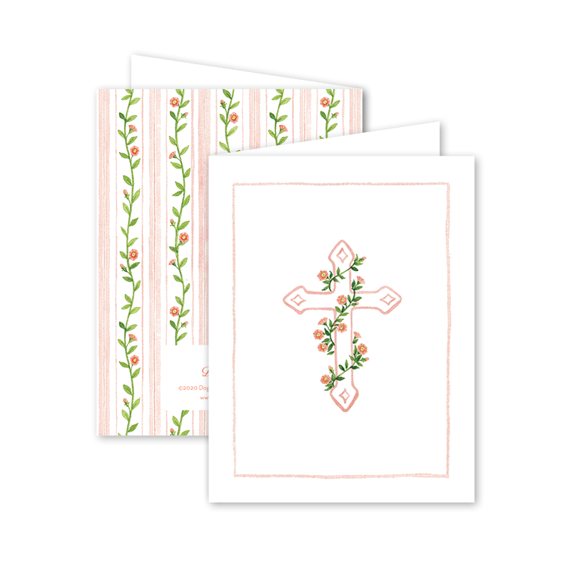 Cross Peach Card