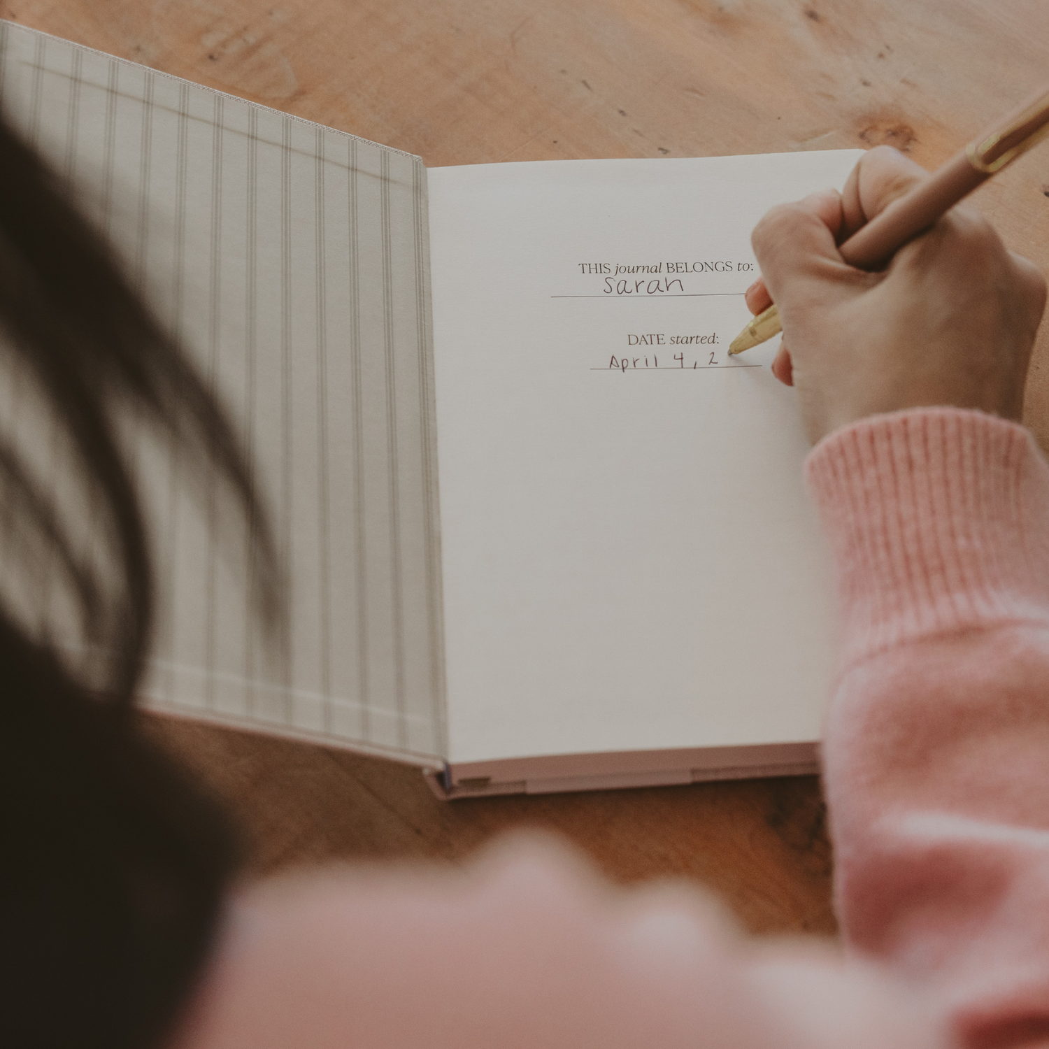 Gold Leaves Notes Journal