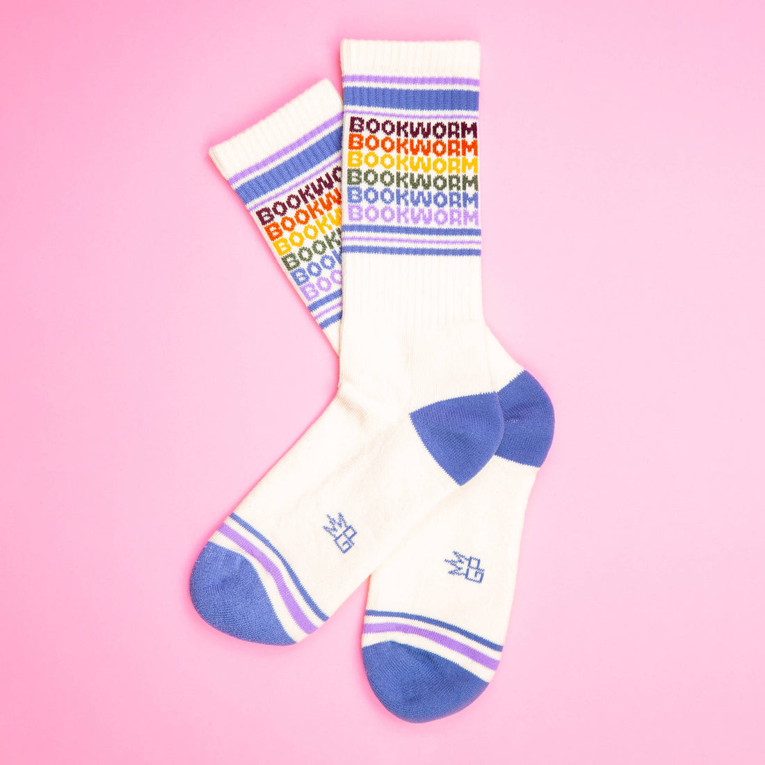 Bookworm - Vintage Rainbow Crew Socks