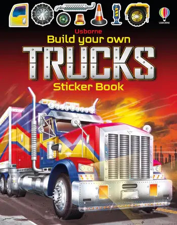Usborne: Build Your Own Trucks Sticker Book by Simon Tudhope