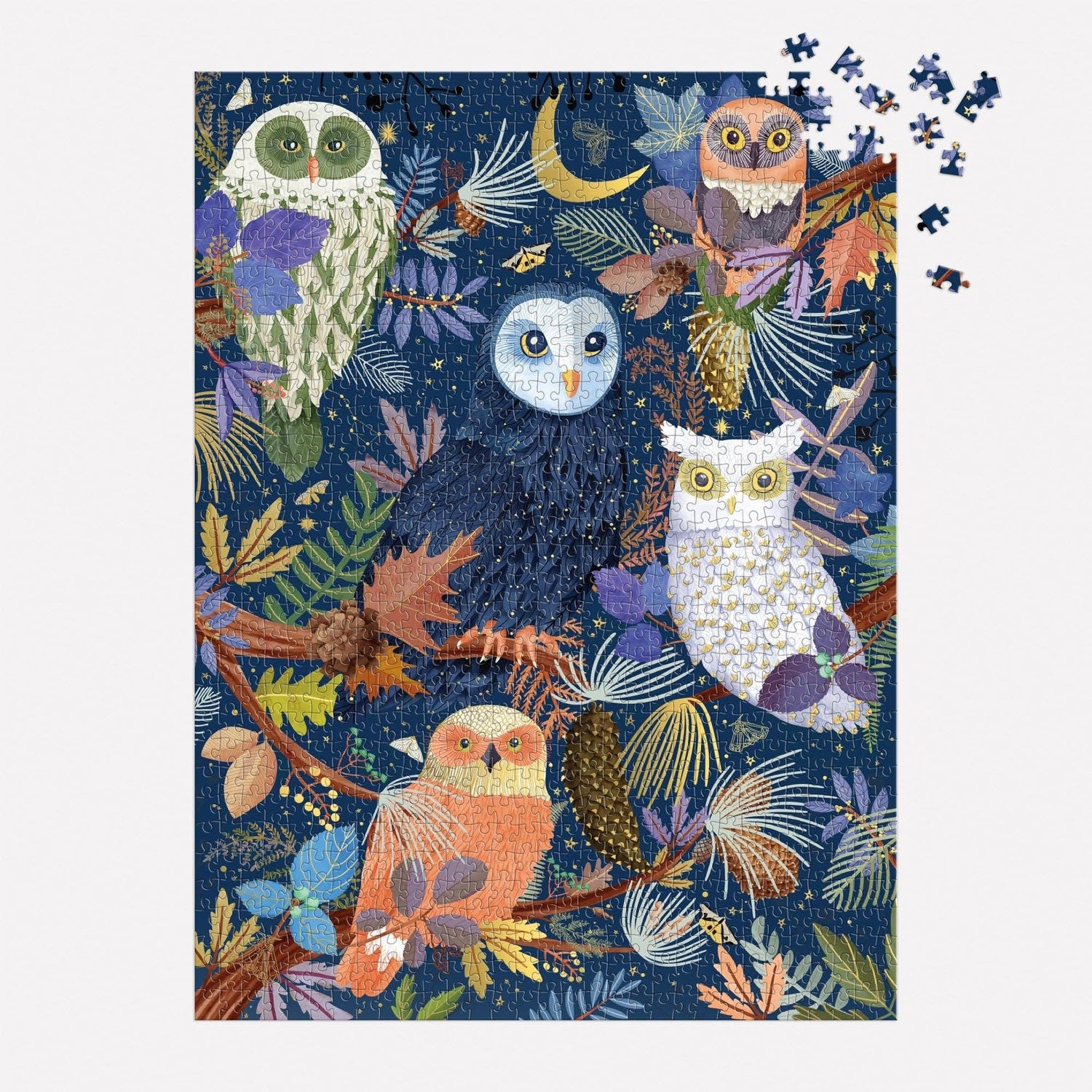 Galison: Owls at Dawn 1000 Piece Foil Puzzle