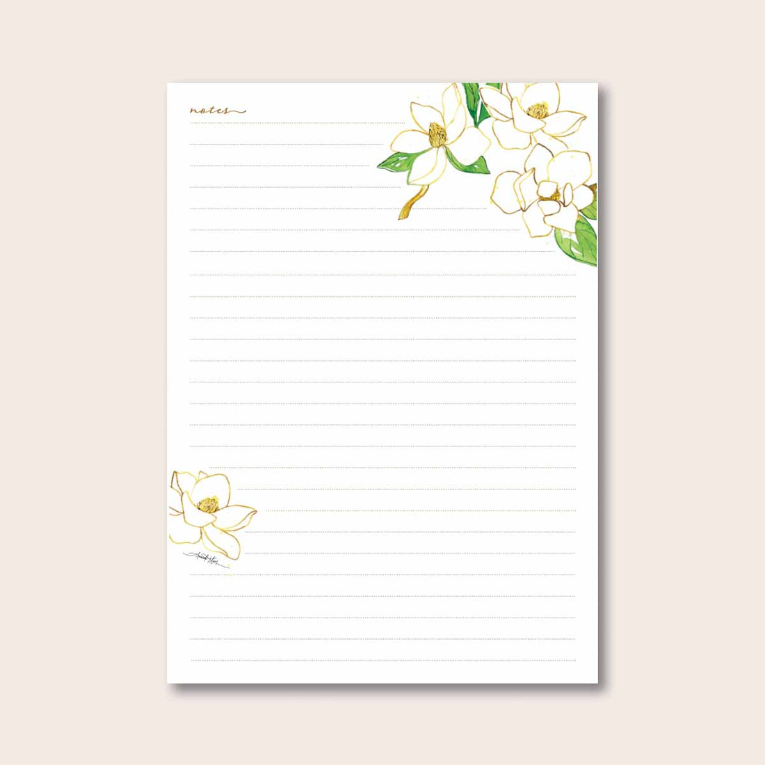 Magnolia Desk Notepad