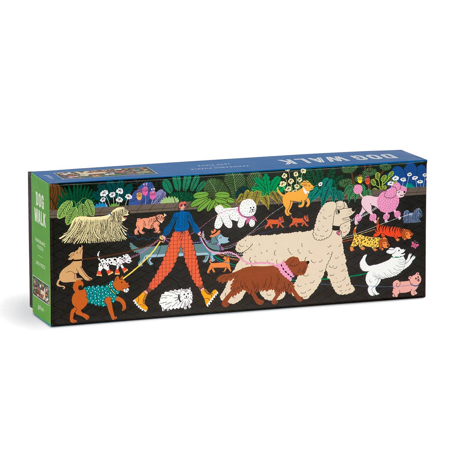 Galison: Dog Walk 1000 Piece Panoramic Puzzle