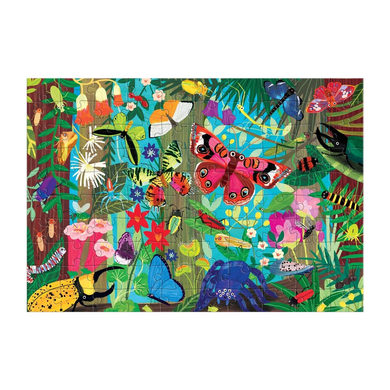 Mudpuppy: Bugs &amp; Butterflies 100 Piece Puzzle