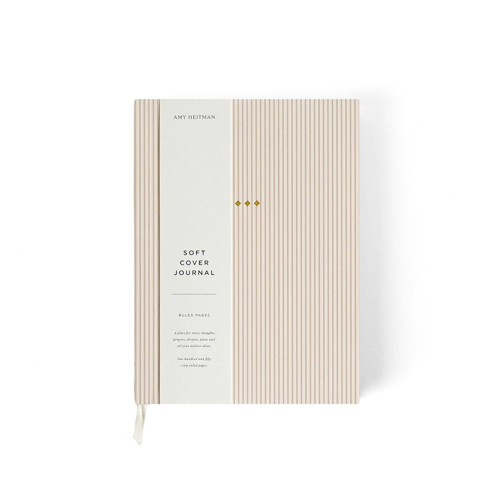 Neutral Stripe Soft Cover Journal