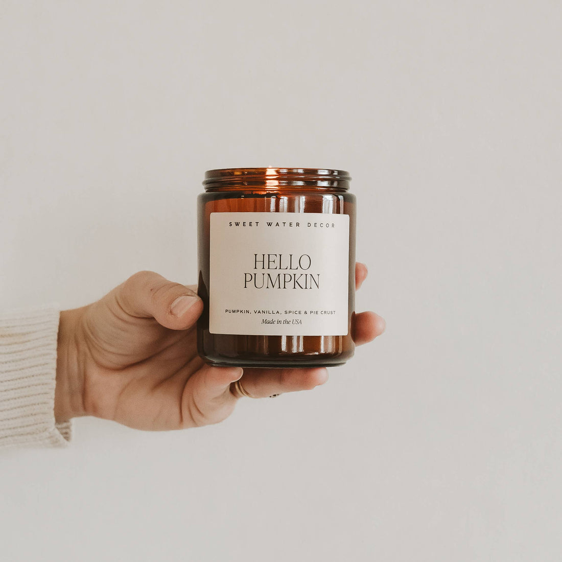 Sweet Water: Hello Pumpkin 9 oz Soy Candle