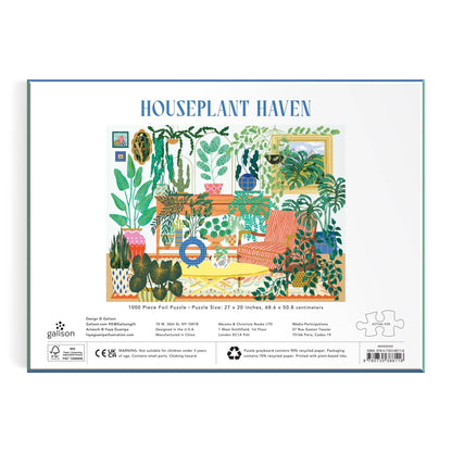 Galison: Houseplant Haven 1000 Piece Foil Puzzle