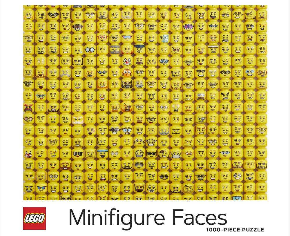 Lego Minifigure Faces 1000 Piece Puzzle