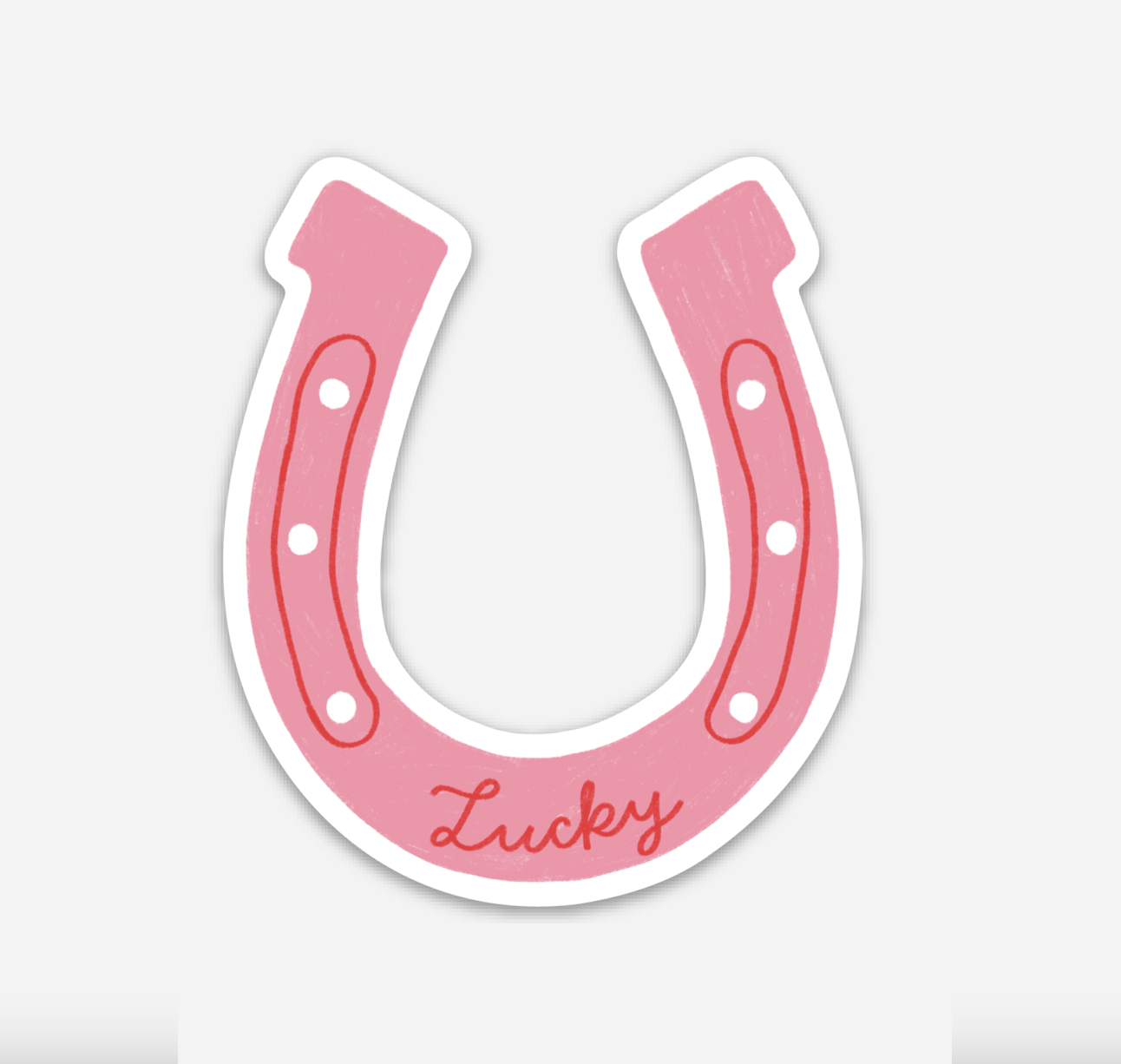 Lucky Horseshoe Sticker