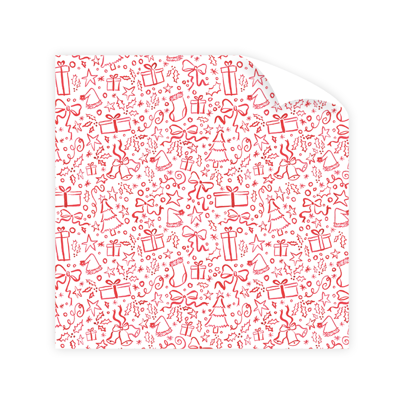 Christmas in Red Wrapping Paper Roll