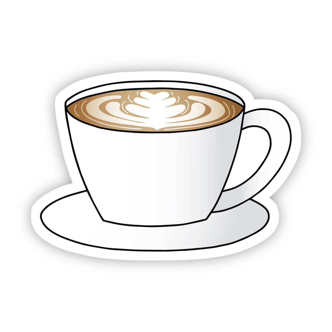 Latte Coffee Sticker