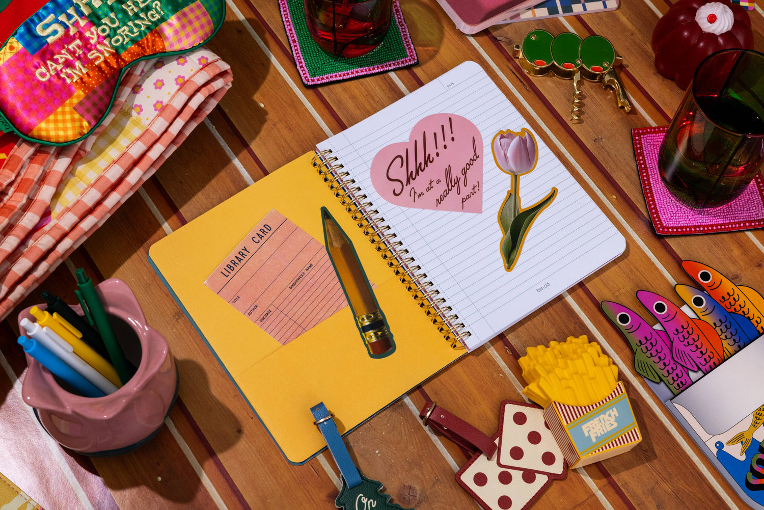 Ban.do: I Love Reading Stickers Set of 4