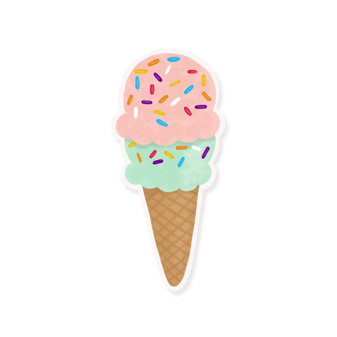 Ice Cream Cone Sticker