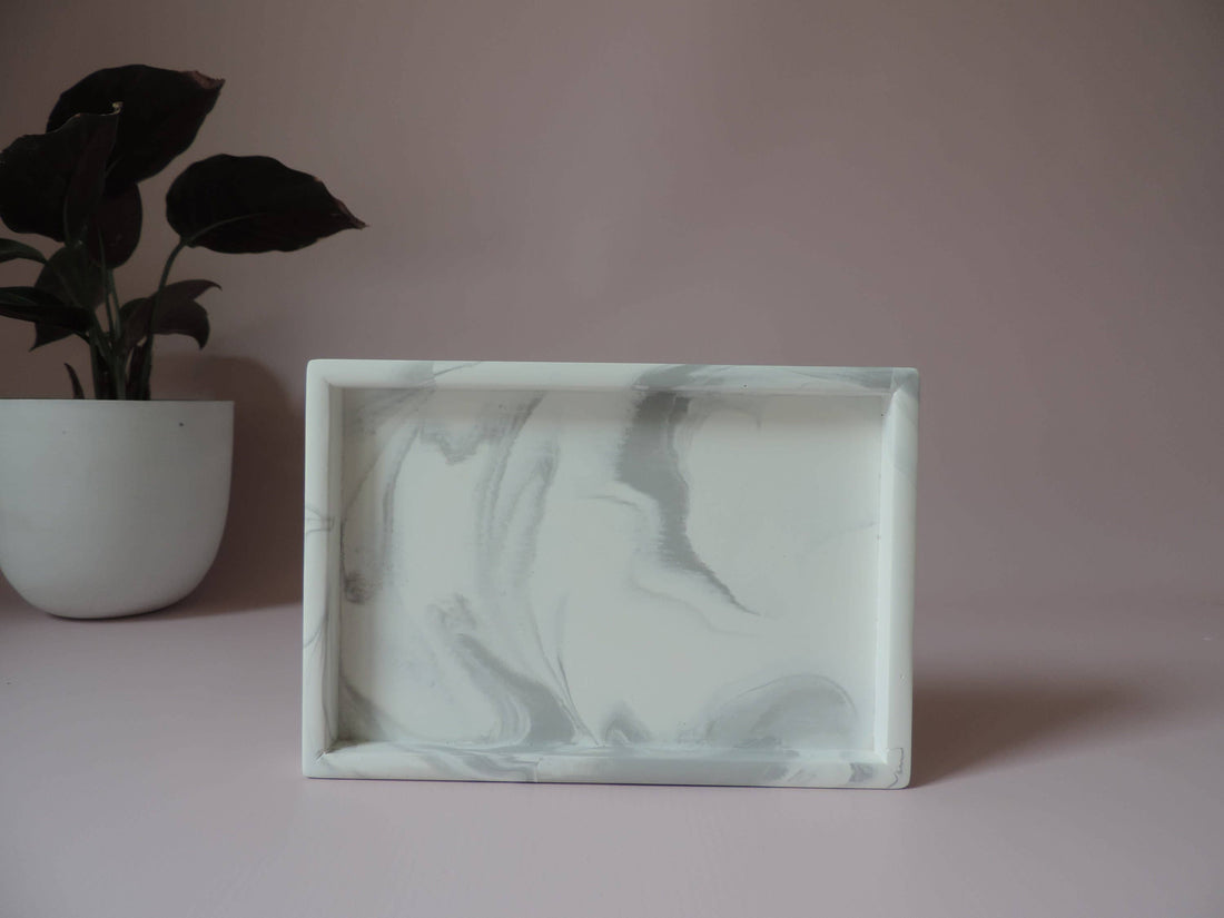 Rectangle Decorative Tray Marble