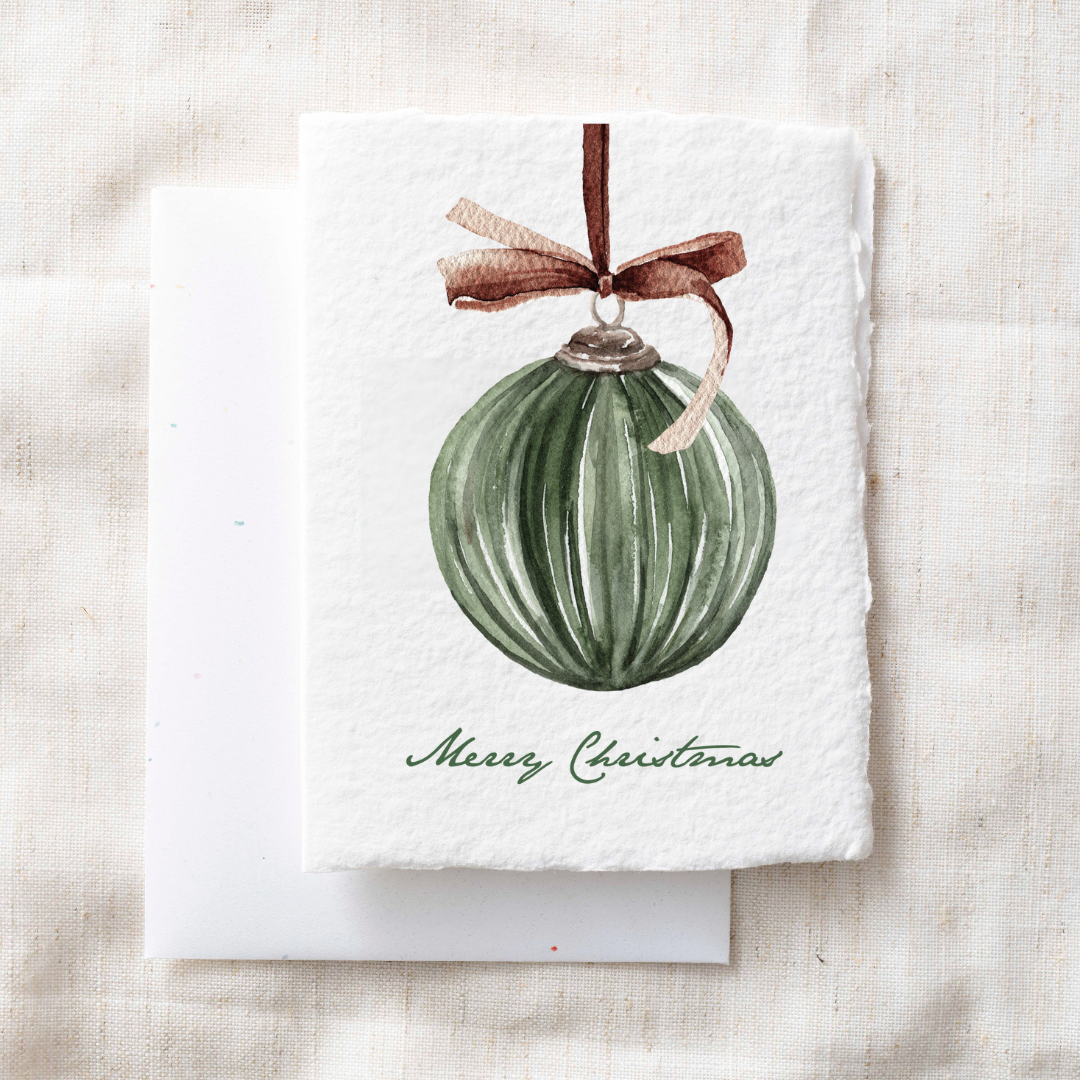 Merry Christmas Ornament Card