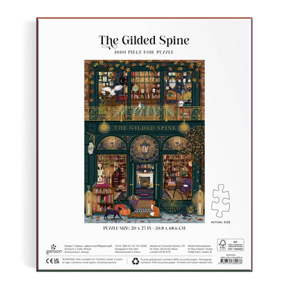 Galison: The Gilded Spine 1000 Piece Foil Puzzle