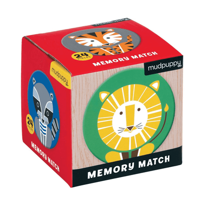 Mudpuppy: Geometric Animals Mini Memory Match Game