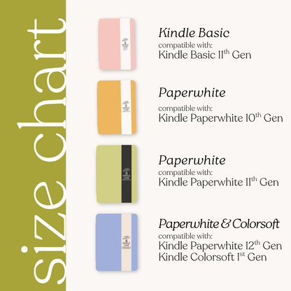 Forget Me Nots Sage Clear Back Kindle Case