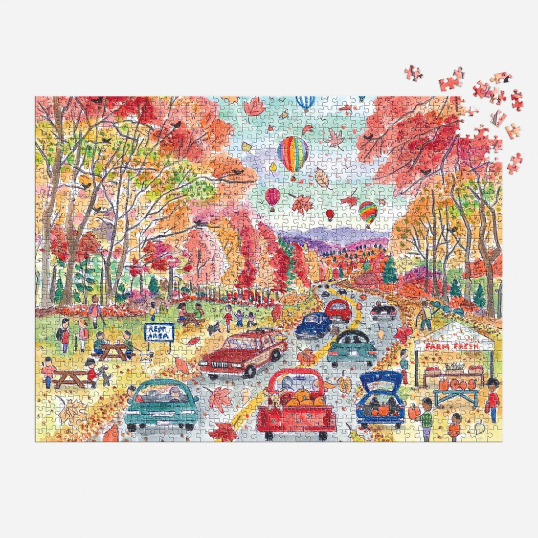 Galison: Michael Storrings Leaf Peeping 1000 Piece Puzzle