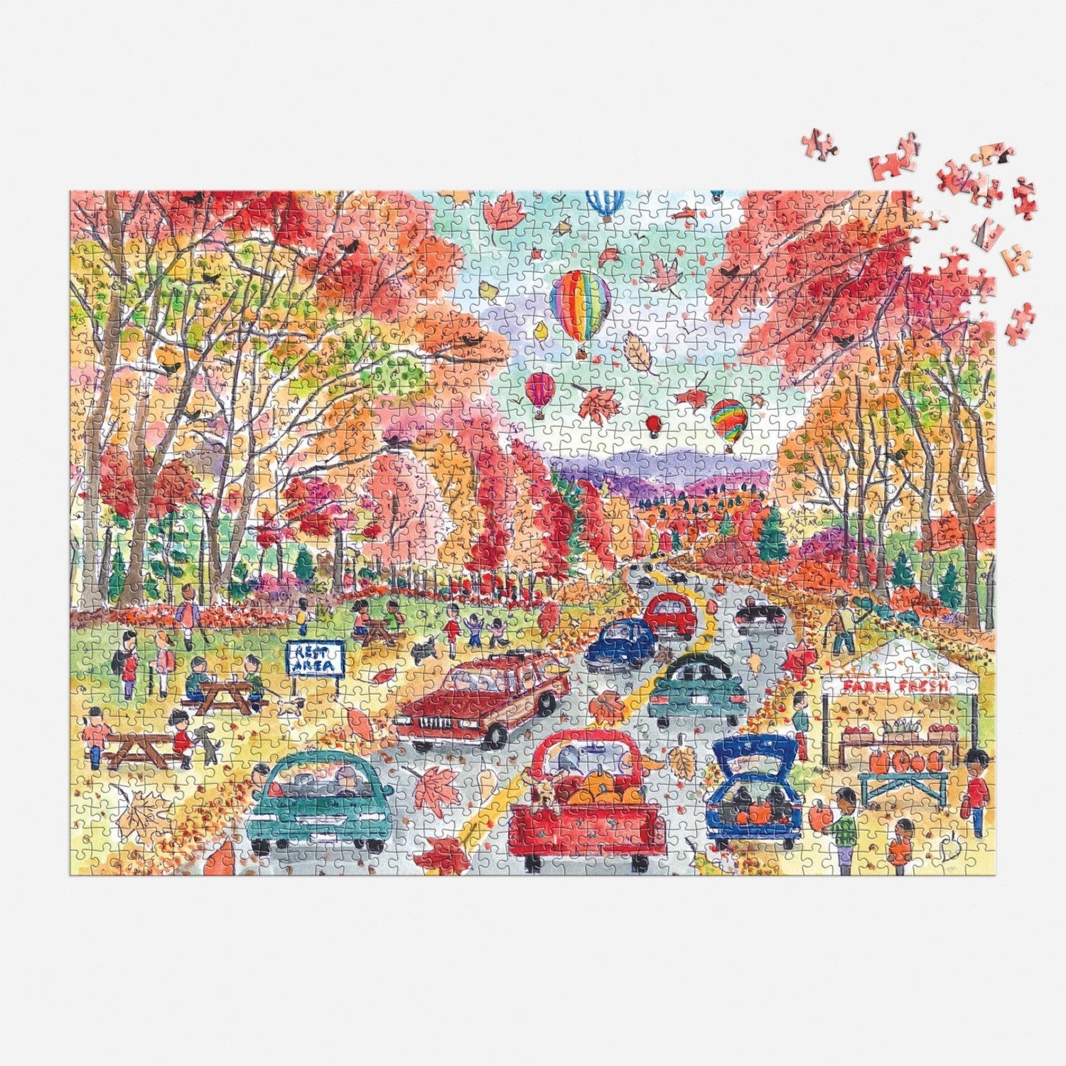 Galison: Michael Storrings Leaf Peeping 1000 Piece Puzzle