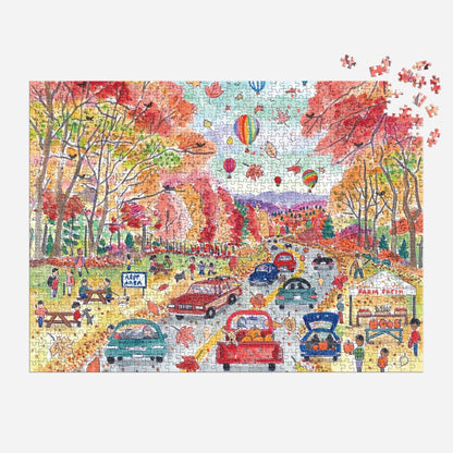 Galison: Michael Storrings Leaf Peeping 1000 Piece Puzzle