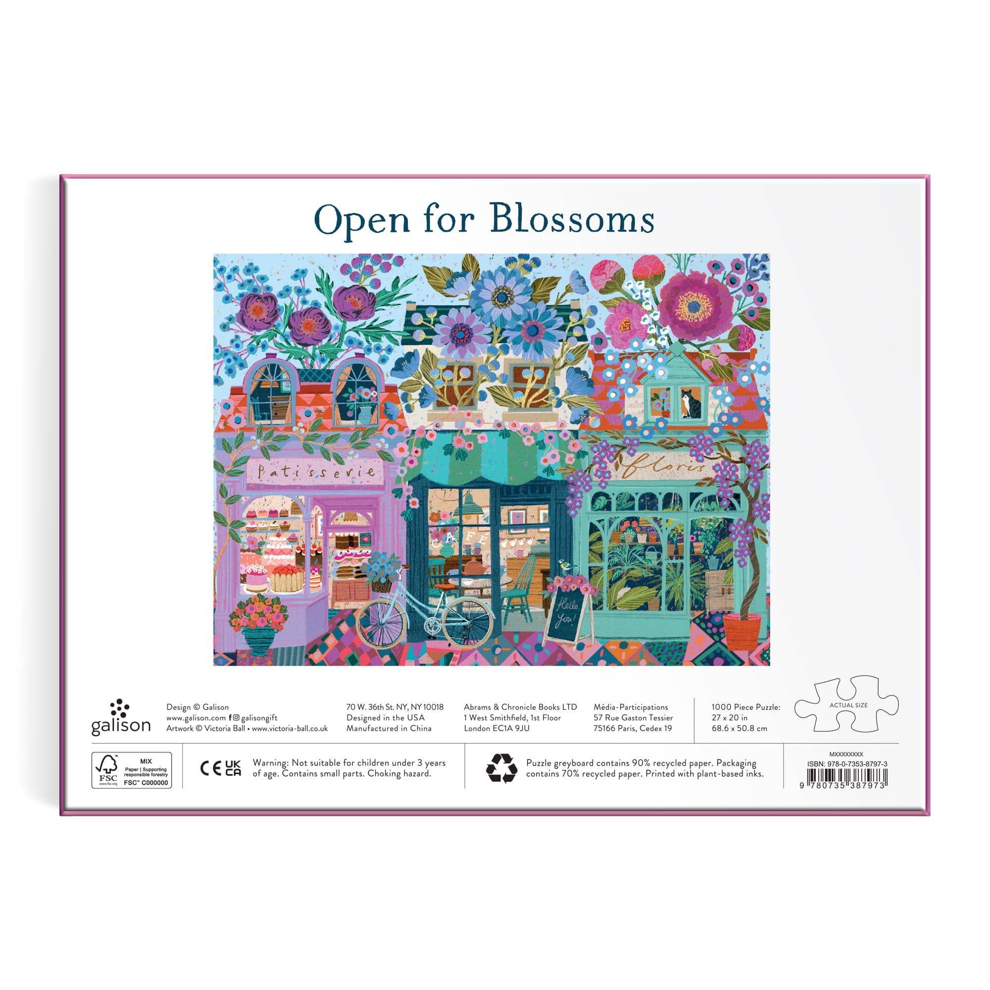 Galison: Victoria Ball Open For Blossoms 1000 Piece Puzzle